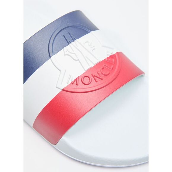 MONCLER Basile Logo Print Slides - Picture 2 of 7